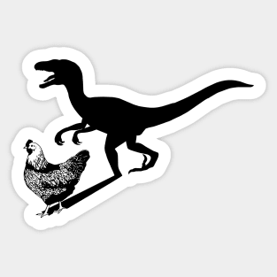 Chicken Velociraptor Sticker